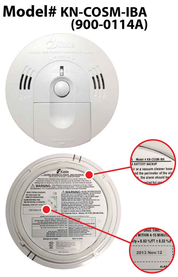 Recall of 1.3 Million Kidde Smoke Alarms
