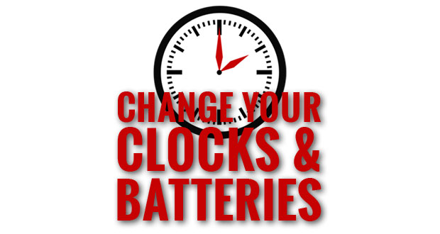 Daylight Savings Change Clocks And Smoke Alarm Batteries